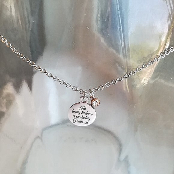 Christian Bible Verse Scripture Necklace - Picture 3 of 3